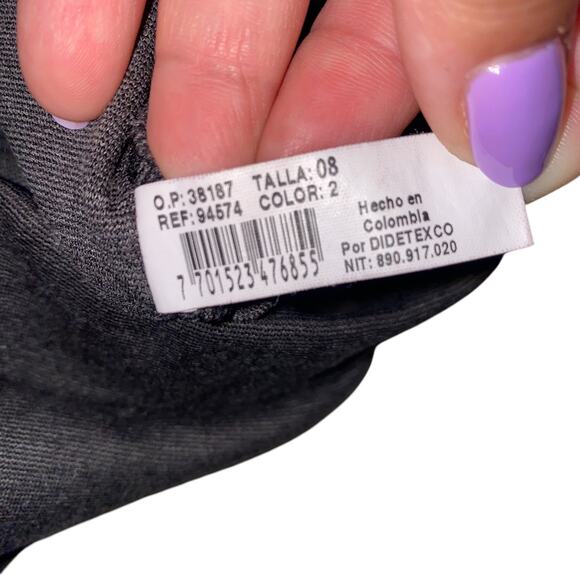 Women's Arkitect Size 8 Gray High Waisted Leggings - Made in Colombia - Picture 11 of 11